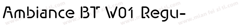 Ambiance BT W01 Regu字体转换